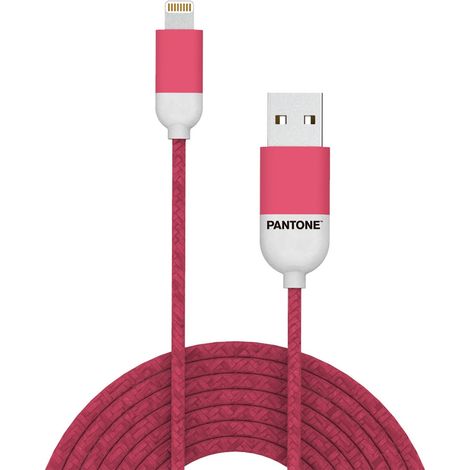 Pantone LCS001 5P LIGHTNING CABLE 1,5 MT ROSE Rose (1/3)