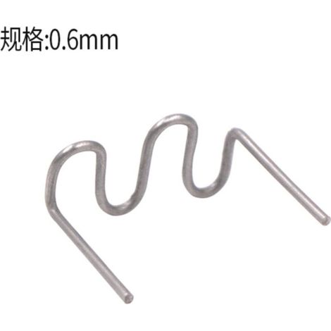 500 outils de réparation de fissures de pare-chocs de voiture en plastique, outils de soudure pour réparation plastique (0,6 mm), paquet de 500 (1/4)