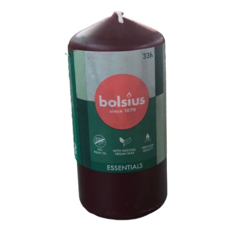 Moccolo 120/58 velvet red Bolsius