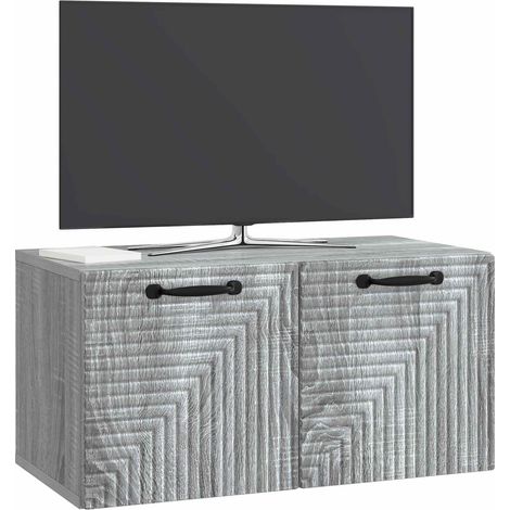 Maison Exclusive - Wandmontierter TV-Schrank Graues Sonoma 59,5 x