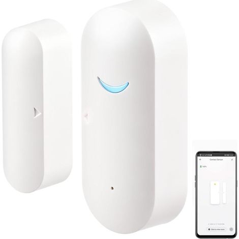 Capteur ouverture porte et fenêtre WiFi alarme maison sans fil notifications (1/5)