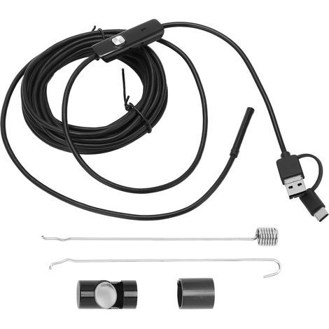 AN100-5.5 Flexibles Kabel 5,5 mm 3-in-1 Endoskop für Android-Smartphones, Kfz-Rohrinspektion, 10 m (1/5)