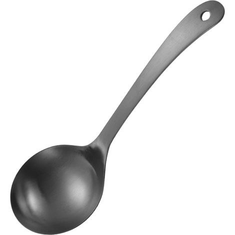 1 Cuillère à soupe, Acier inoxydable 304, Finition mate givrée, Manche long épais, Cuisine ménage restaurant (1/5)