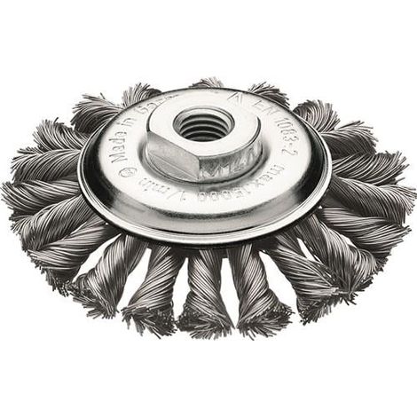 Lessmann Kegelbürste Ø 115 mm M14 Drahtstärke 0,5 mm - 472.257.WZ (1/3)