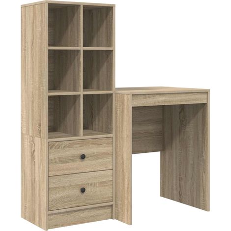 Maison Exclusive - Schreibtisch mit Schubladen mit Regal 2 pcs So