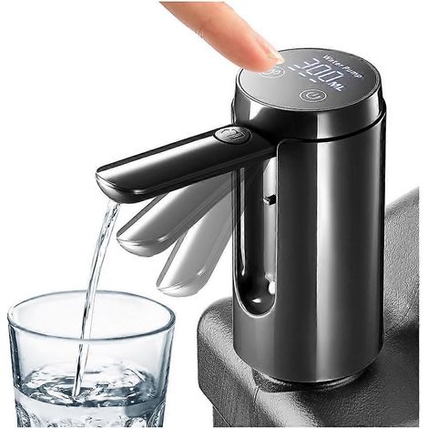 Pompe à eau automatique à commande tactile, compatible uniquement avec les réservoirs de 5 gallons, 4,8, 3,5 et 3,2 gallons. Robinet hélicoïdal pliable et portable, idéal pour le camping et la maison. (1/5)
