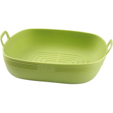 Accessoire pour Friteuse à Air en Silicone : Moule de Cuisson, Rôtissoire et Moule à Pizza, Tapis de Grille Rond de Remplacement (1/5)