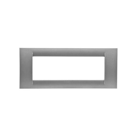 PLAQUE 6 P.TITANE METALLISE SYSTEM VIRNA GEWISS GW22286