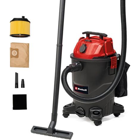 Einhell Nass-Trockensauger TC-VC 1930 A 1500 W 30 L Staubsauger mit integrierter Automatiksteckdose