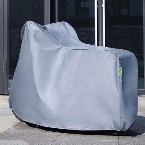 Wasserdichte 210D Motorradabdeckung – XXL 245 x 105 x 125 cm – UV- und Staubschutz – Reflektierendes Design für mehr Sicherheit (1/4)