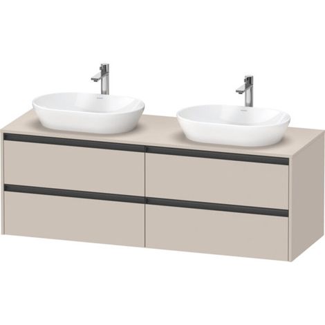 Duravit Ketho.2 Konsolenwaschtischunterbau wandhängend, (1/2)