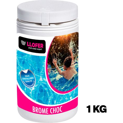 Llofer – Brome choc activateur 1KG – Régénérateur pour traitement piscine – 100gr pour 10m3 – Efficacité rapide et ciblée