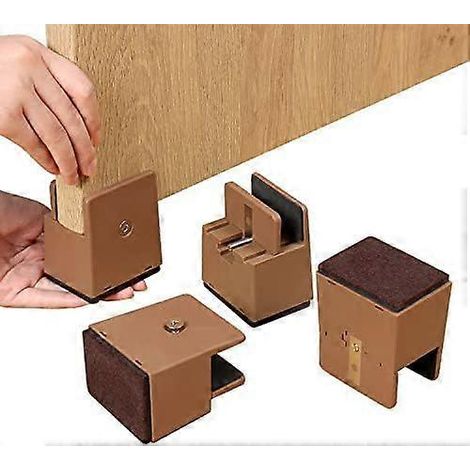 Lève-chaise réglable, lève-meubles robuste pour canapés et lits, adapté aux pieds de chaise d'un diamètre de 1 à 5 cm. (1/5)