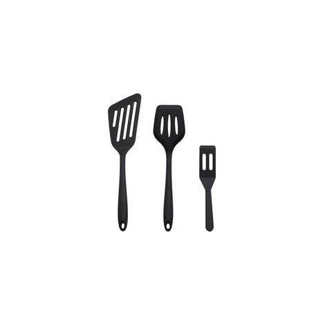 Ensemble de 3 spatules en silicone pour la friture, le poisson et une mini-spatule (1/5)