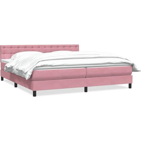 Maison Exclusive - Boxspringbett mit Matratze Rosa 180x210 cm Sam