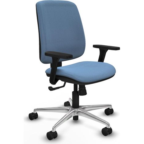 Silla piqueras y crespo Alares azul cielo respaldo regulable reposabrazos 3D
