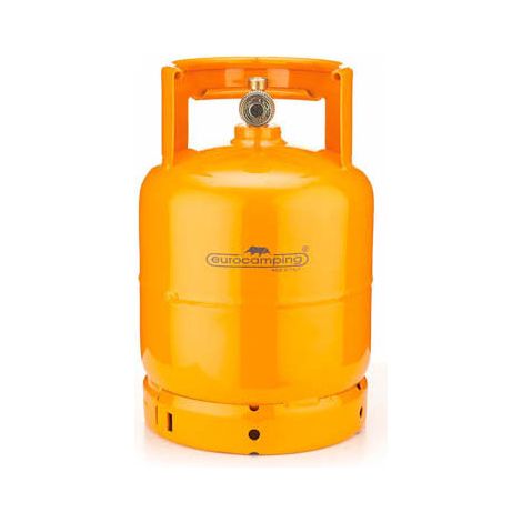 BOMBOLA GAS GPL 3KG CAMPEGGIO VUOTA RICARICABILE FORNELLINO EUROCAMPING