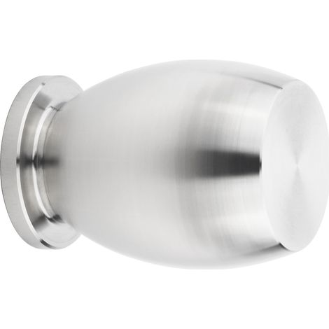 Möbelknopf LONDON Ø 25 mm Höhe 30 mm Edelstahl gebürstet Schrankgriff Knopf (1/4)