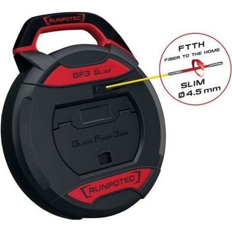 Sistema de resorte para tirar cables Runpotec gf3 slim 30m 3mm