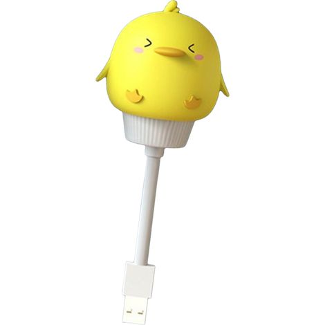 Veilleuse LED dessin animé USB avec un adorable animal en forme de canard, idéale pour la chambre ou la salle de bain. (1/5)