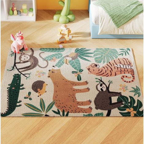 Tapis 160x120 cm antidérapant polyester multicolore HAVRYA (1/5)