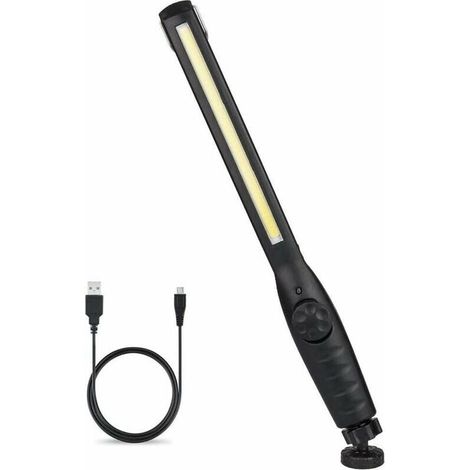 Lámpara de obra, lámpara de trabajo recargable por USB, lámpara de inspección COB, (1/5)