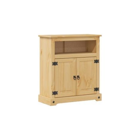Armoire de salle de bain Corona 70x33x80 bois de pin massif (1/5)
