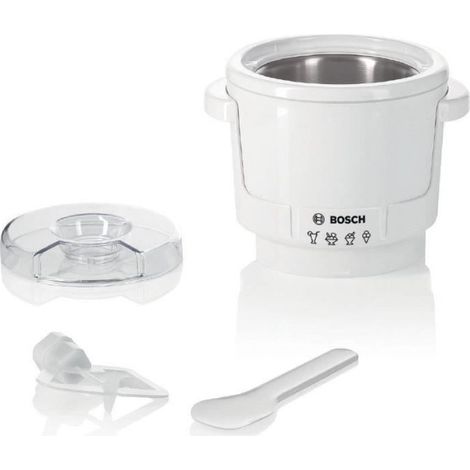 Accessoire sorbetiere - BOSCH - MUZ5EB2 - Pour Kitchen machine MUM5 - Réfrigérant a double paroi - Max. 550 g de glace