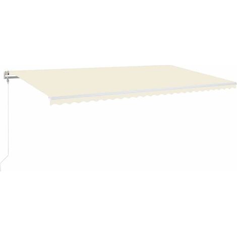 Maison Exclusive - Tenda Automatica con Sensore Vento e LED 600x300 cm Crema (1/5)