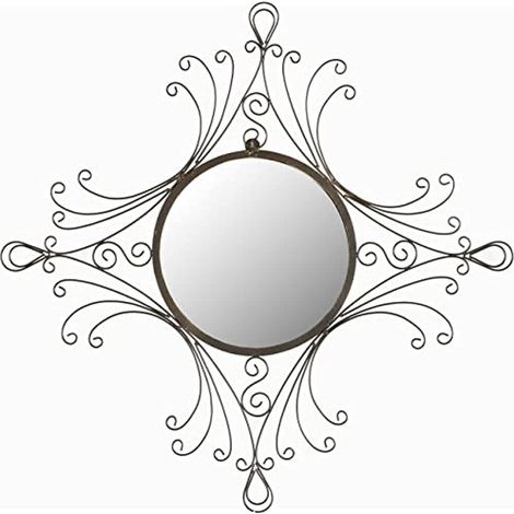 Miroir Métal Cuivre Brûlé 71 x 2 x 80,01 cm (1/3)
