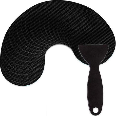 Pegatinas antideslizantes para alfombrilla de ducha de baño (negras)
