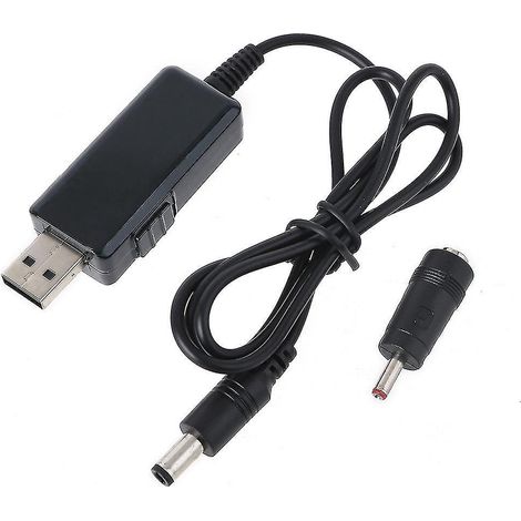 Convertisseur USB Boost pour DC 5V vers 9V/12V, câble adaptateur, connecteur 5,5 x 2,1 mm, 3,5 x 1.