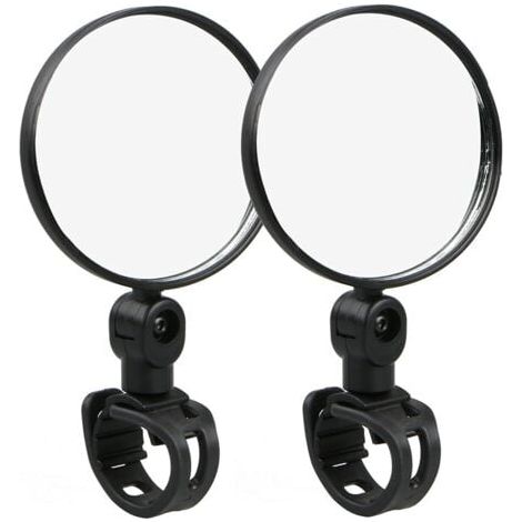 Rétroviseurs de vélo moto, réflecteurs convexes grand angle, rétroviseurs 360 réglables en silicone à dégagement rapide (1/5)