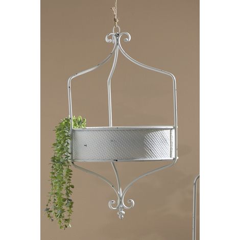 Decap Hängender Blumentopf aus Metall. Weiß, 47 cm. 47 x 79 cm (1/3)