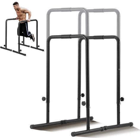 200 kg barre à dips hauteur réglable, barres parallèles pour musculation, fitness maison et entraînement de force (1/5)
