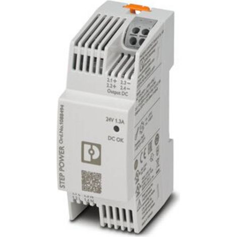 Phoenix Contact STEP3-PS/1AC/24DC/1.3/PT Alimentatore per guida DIN 24 V/DC 1.3 A 30 W Num. uscite:1 Contenuto 1 pz. (1/5)