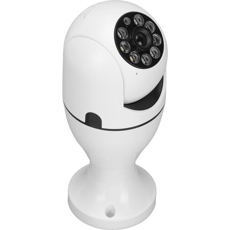Caméra ampoule WiFi 1080p avec détection de mouvement, alarme, communication bidirectionnelle, vision nocturne, 110-240 V (1/5)