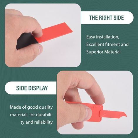 Available in 2 colors: Red Material: ABS 2-in-1 cleaning tool with OPP bag. (1/5)