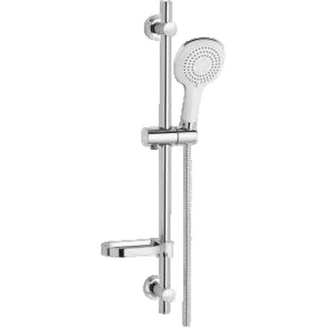 Invena Elea Barre et Pommeau de Douche Blanc et Chromé (1/2)