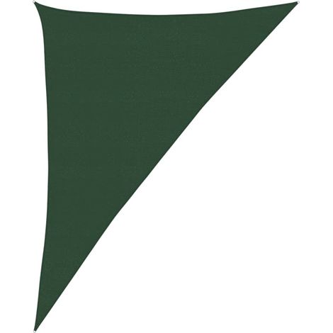 Voile d'ombrage - Toile solaire - Voile de parasol 160 g/m² Vert foncé 4x5x6,8 m PEHD Chic-608253 (1/5)