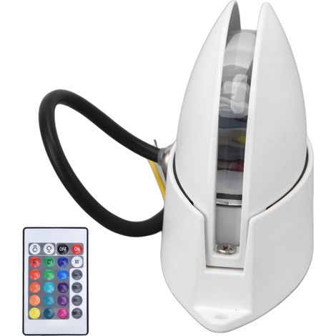 Modische RGB-Wandleuchte mit Fernbedienung, 24 Tasten, hohe Helligkeit, halbkreisförmig, für Flure, AC 85–265 V (1/5)