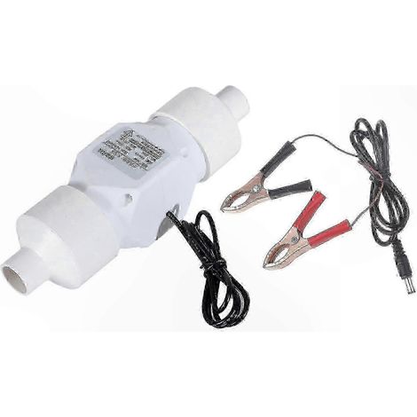Ventilateur en ligne 12V adapté aux salles de bains et aux bureaux, compatible avec les diamètres de trous de 20 à 46 mm et facile à installer. (1/5)