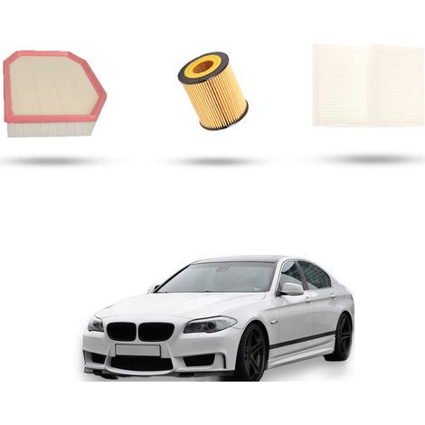Kit tagliando 3 filtri compatibile con Bmw serie 5 (F10, F11, F18) 523I 150kw dal 2010 (1/5)