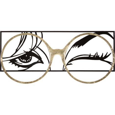 Cadre décoratif en métal Eyewear 89.5 x 3.8 x 41.3 cm (1/4)