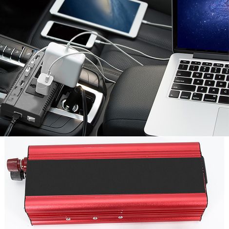 Convertisseur solaire 12V 24V 2000W Onduleur Voiture Universel 12V vers 220V Puissance (1/5)