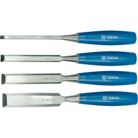 Scalpelli per legno, set da 4, 25530, vorel