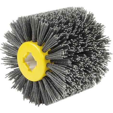 Schleifbürsten 80 Schleifpolierscheibe Drahtscheibe Durchmesser 120 mm Schwarz (80) (1/5)