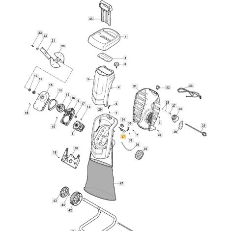Scheda elettronica trituratore modelli ACH2.2E ORIGINALE STIGA 118802749/0