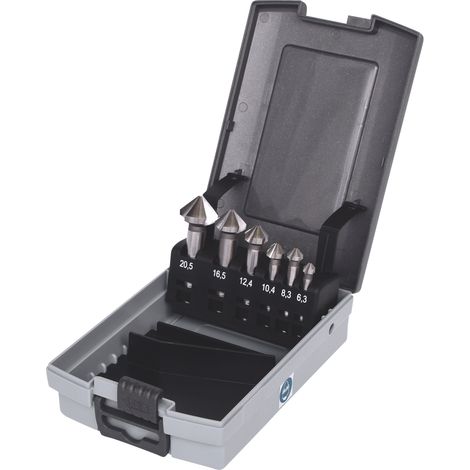 KS TOOLS Coffret de forets aléseurs 90°, 6 pcs, en box PVC ( 336.0446 ) (1/5)