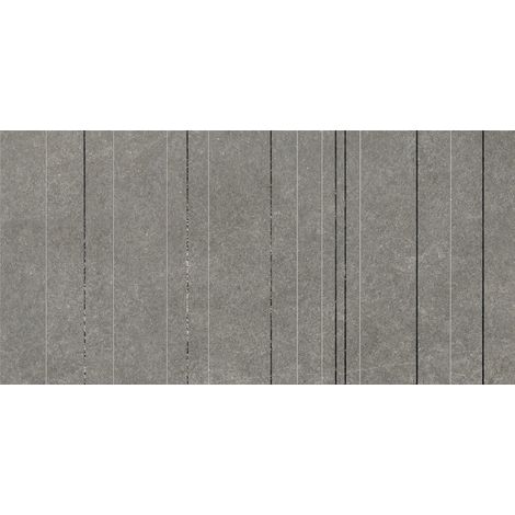 Carrelage effet Pierre Quartzite Gris Fumé Ridge 120x60x0,9 cm Mat Venturo - Mur intérieur (vendu par carton de 1,44 m²) - RO'MA CARRELAGE